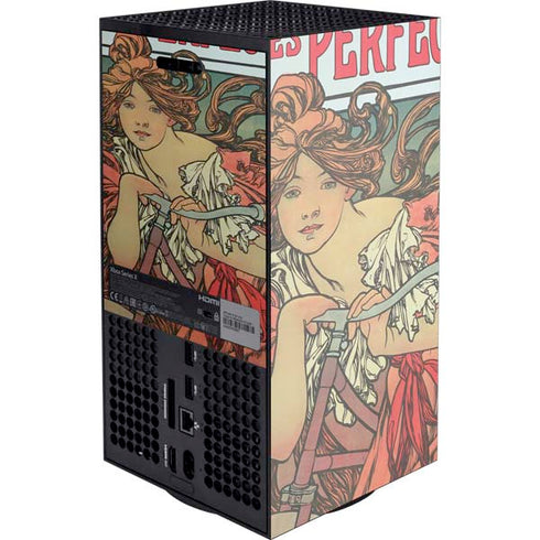 Alphonse Mucha Cycles Perfecta XBox Series X Digital Edition Console Skin